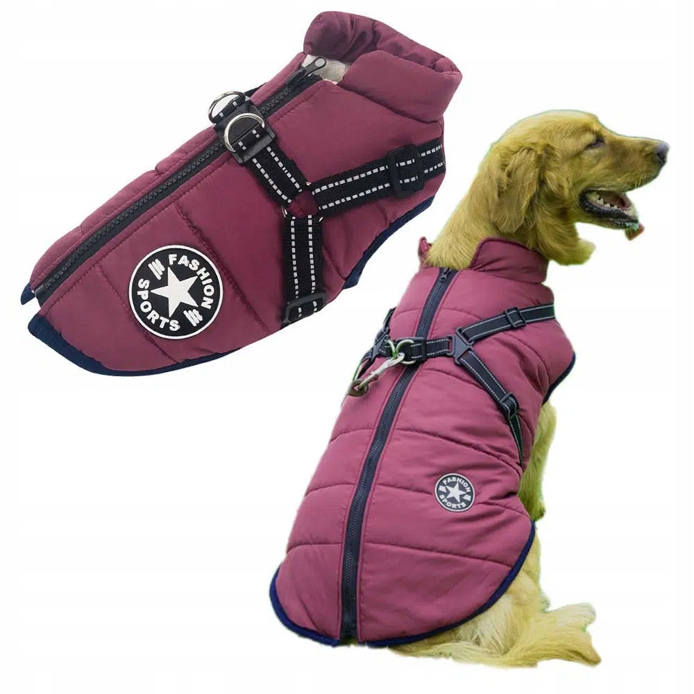 Bunda pro psa se šlemi Fashion Sports Fialová 5XL