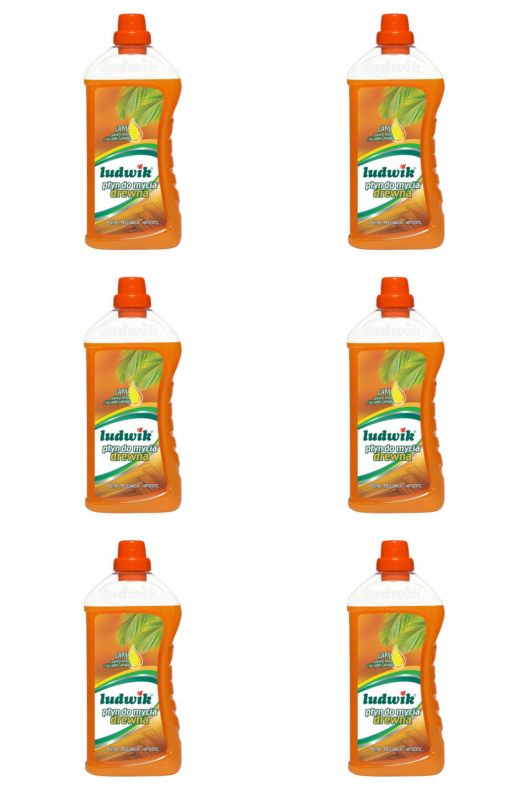 Tekutý prostředek na mytí dřevěných podlah dřeva Ludwik 6x1l