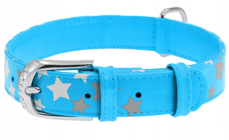 Obrož Pro Psa kůže odrazka Waudog Collar 27-36CM