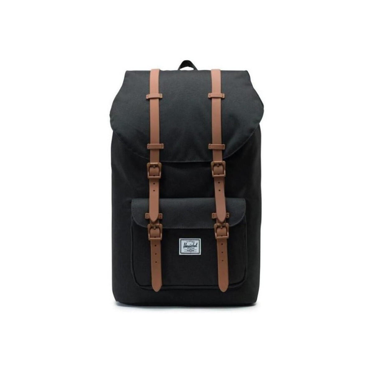 Herschel  Little America Backpack - Black Saddle Brown  Černá