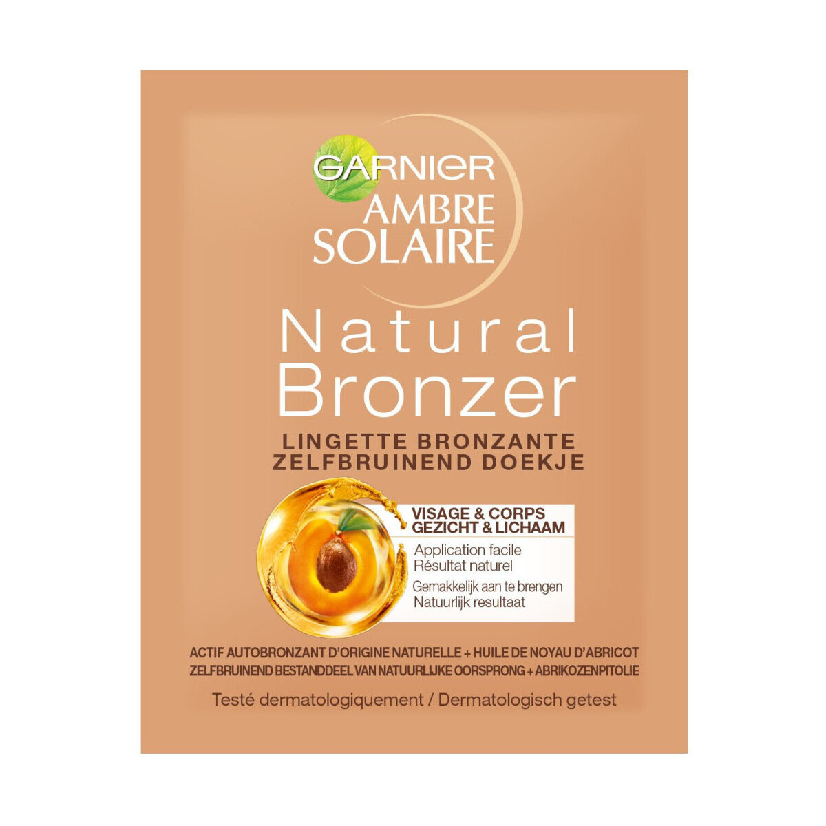 Garnier  Lingettes Bronzantes Visage   Corps Ambre Solaire