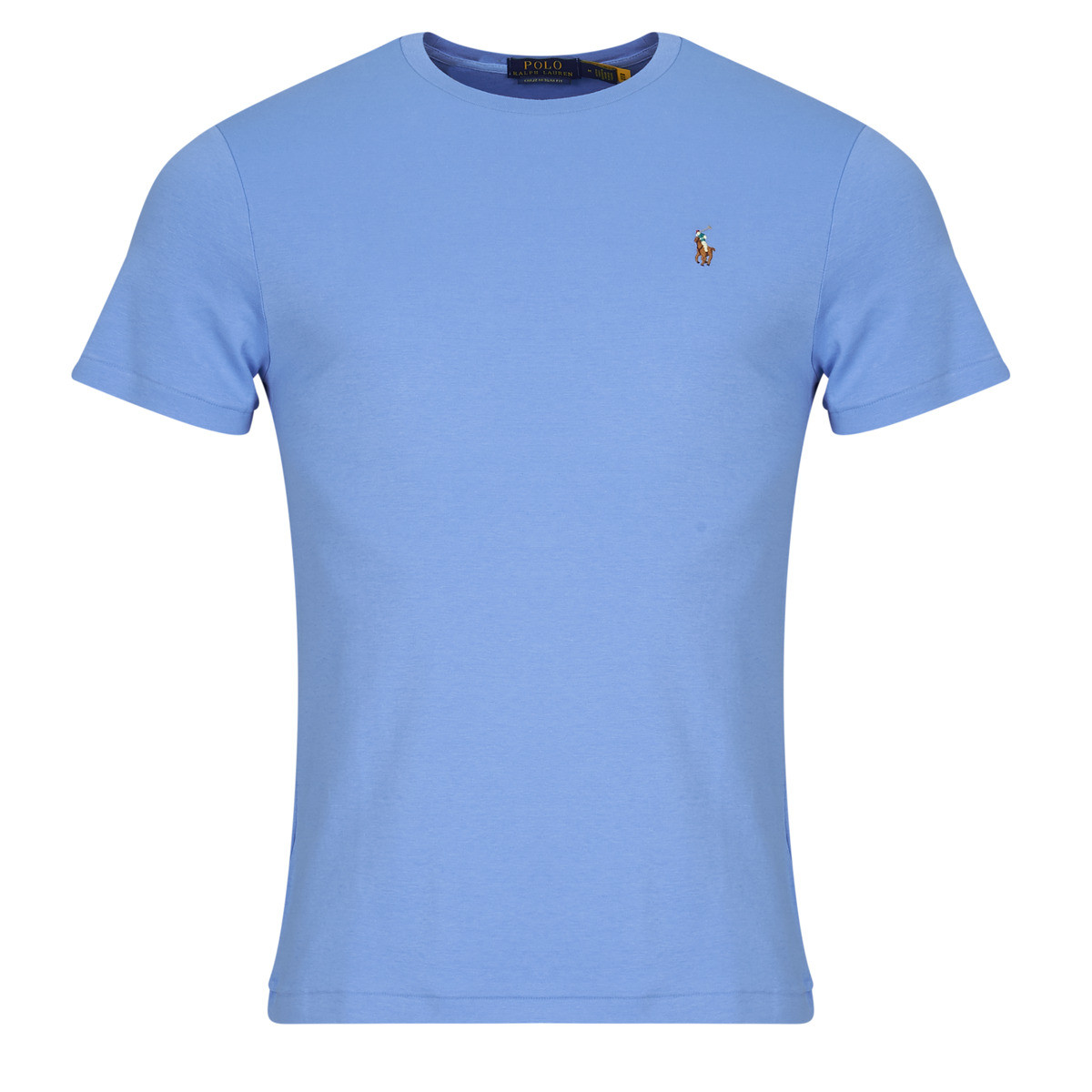 Polo Ralph Lauren  T-SHIRT AJUSTE EN PIMA COTON  Modrá