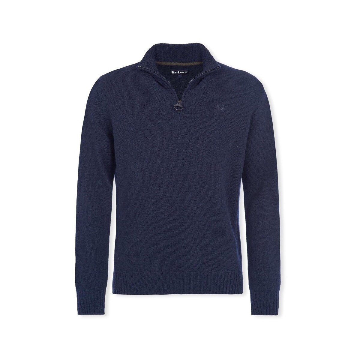 Barbour  Lambswool Half Zip Knit - Navy  Modrá