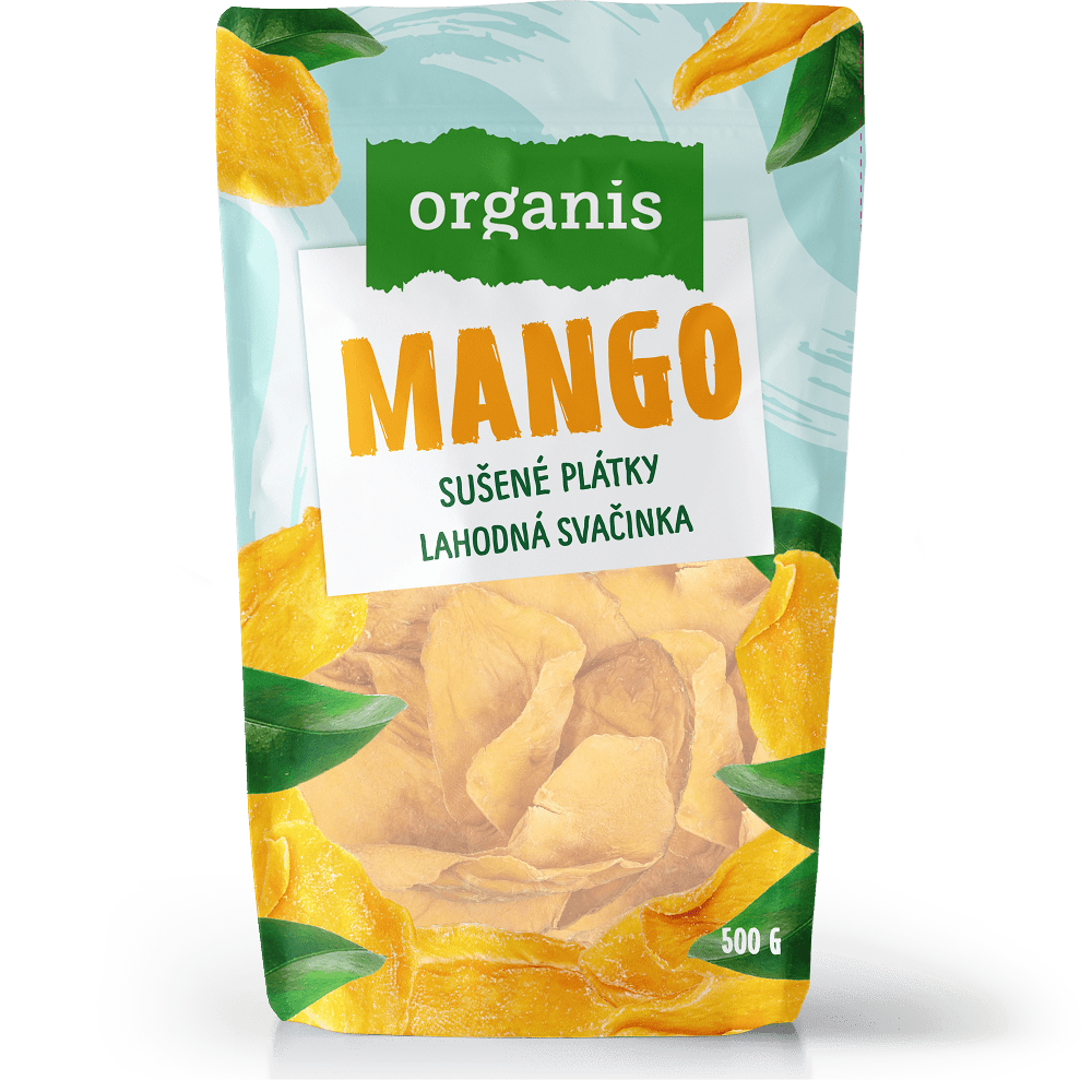 Organis Mango Plátky Sušené Bez Přid.cukru 500g