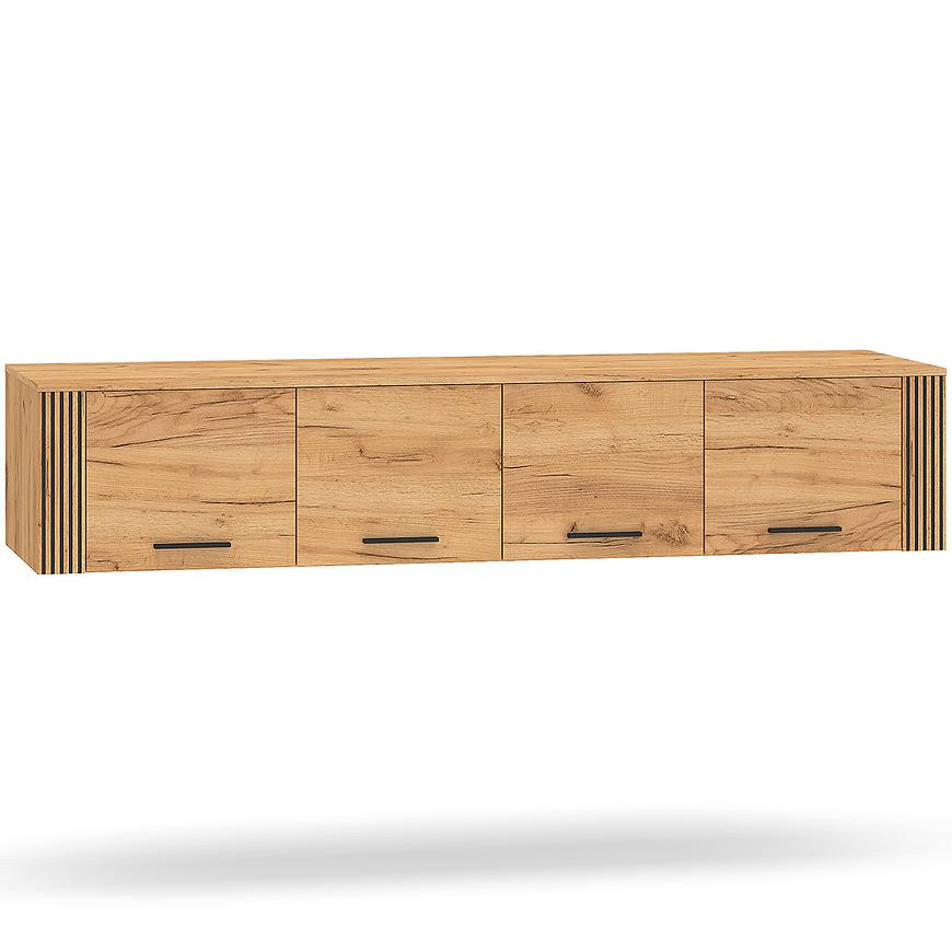 Nástavec Skříň Urso 10 4D dub craft zlatá/černá