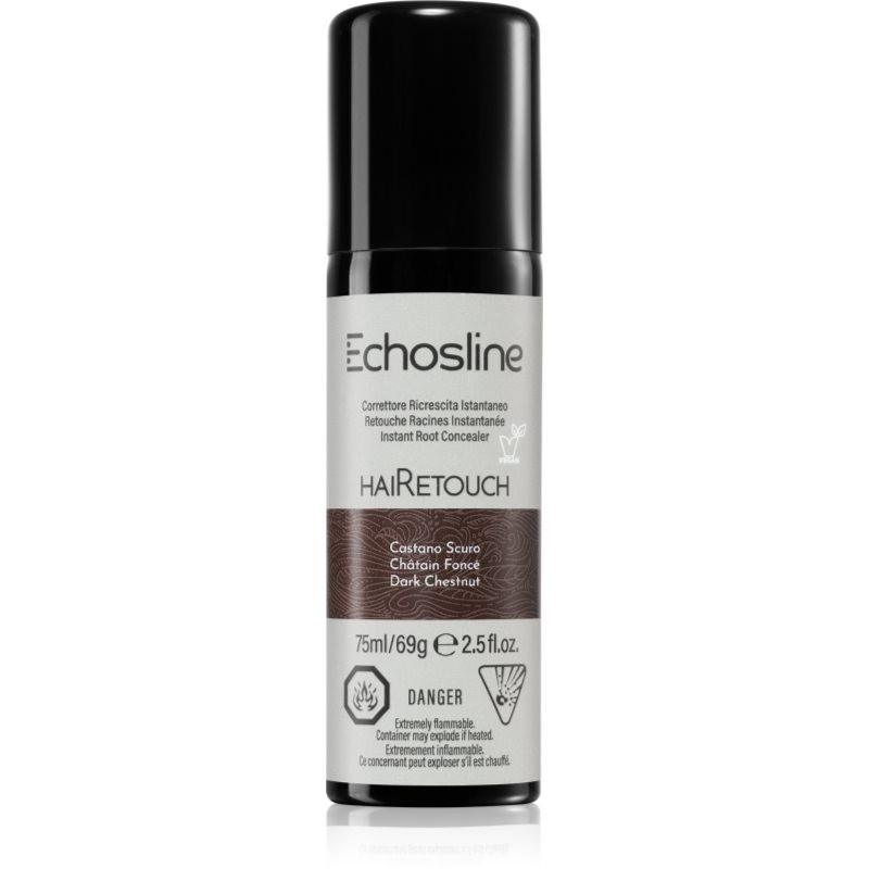 Echosline Hairetouch Hairtouch sprej pro okamžité zakrytí odrostů Dark Chestnut 75 ml