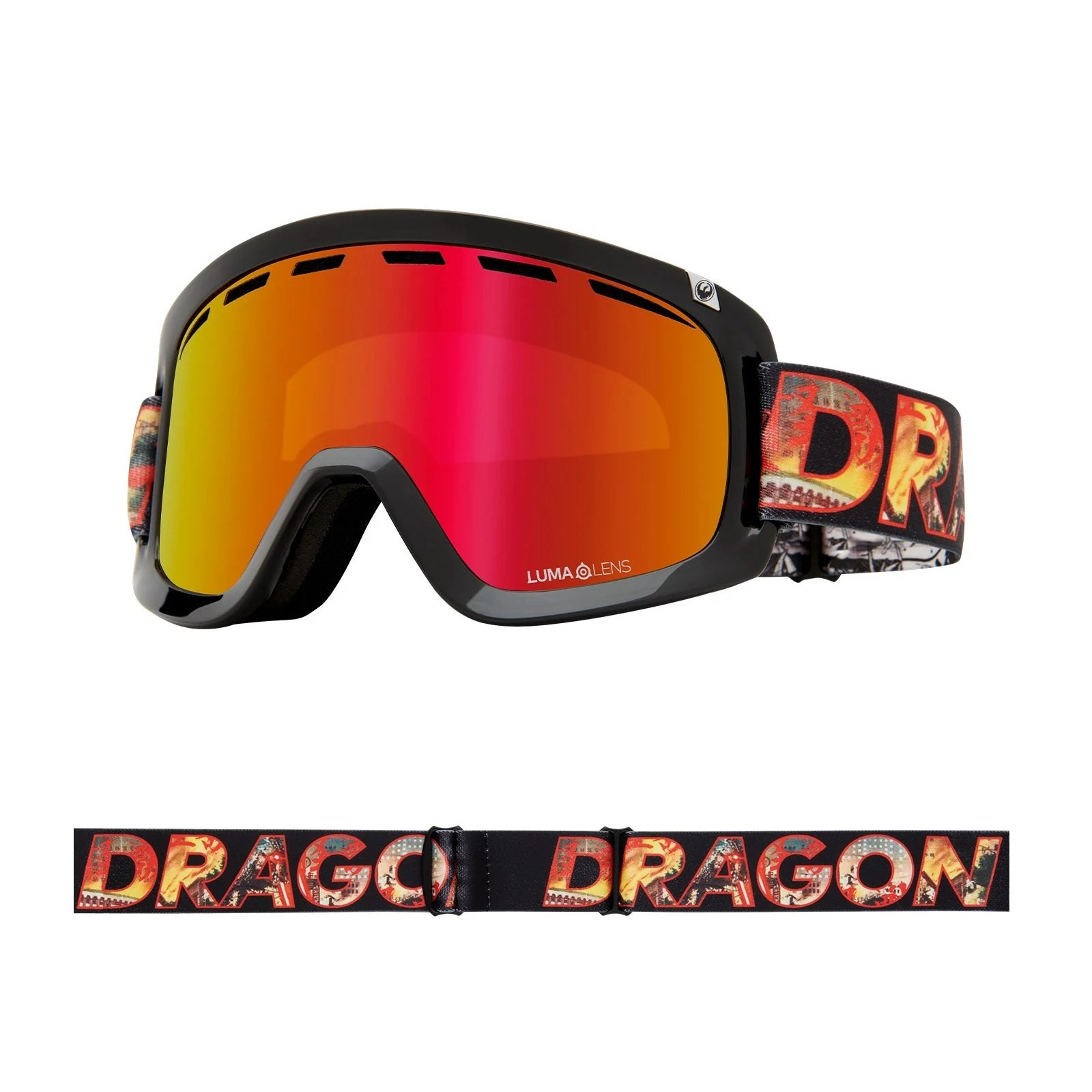 snb brýle DRAGON - D1 OTG - Klash
Lumalens Red Ionized & Lumalens Rose Lens (600) velikost: OS