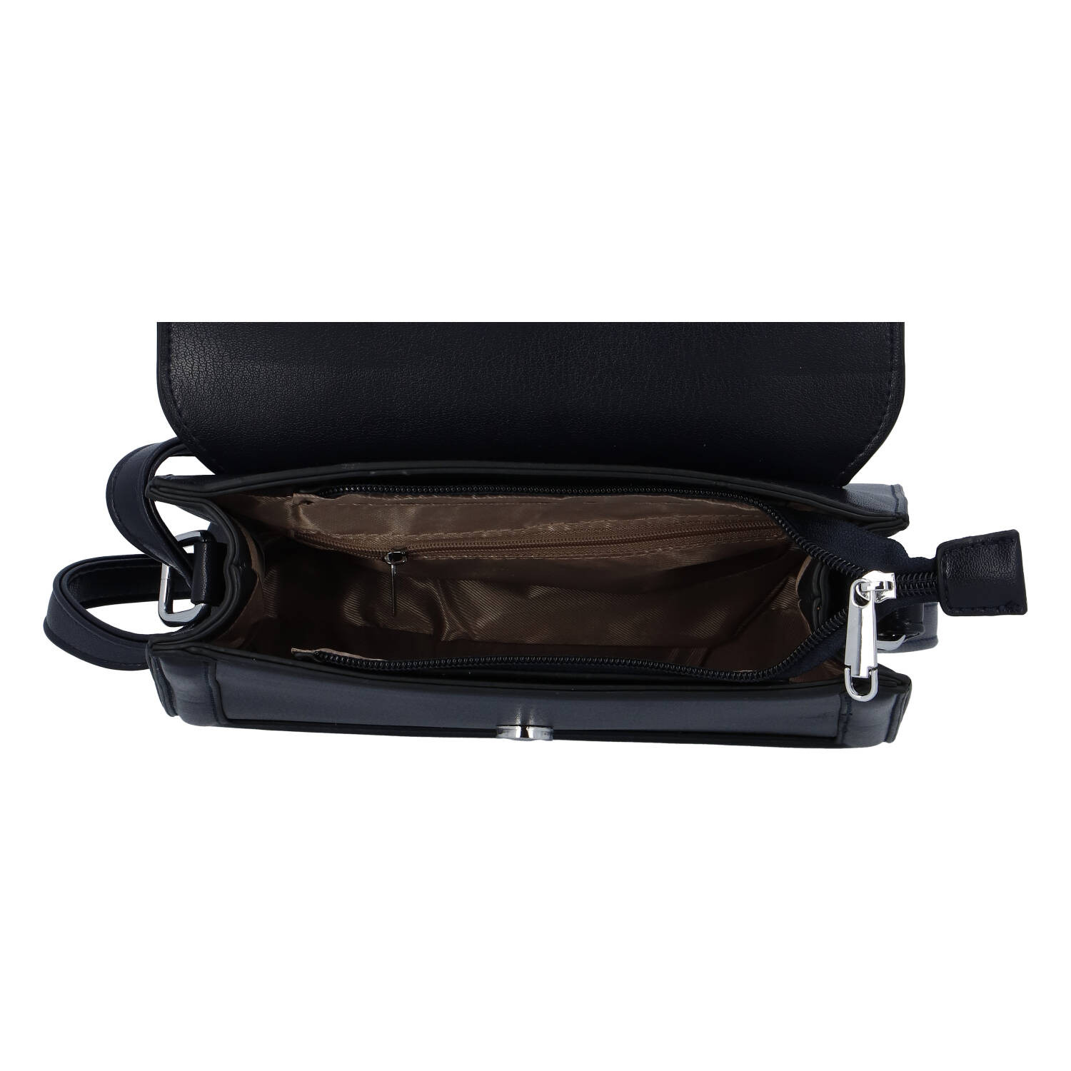 Praktická dámská koženková crossbody kabelka Ivana S., modrá