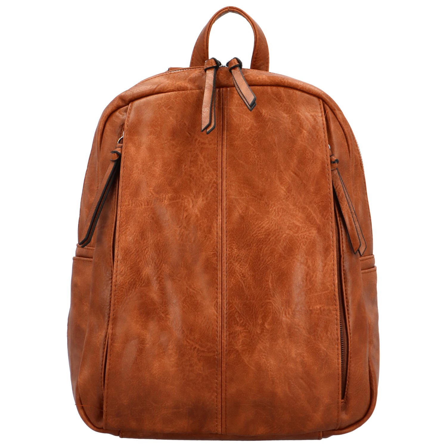 Stylový dámský koženkový kabelko/batoh Cedra, hnědý