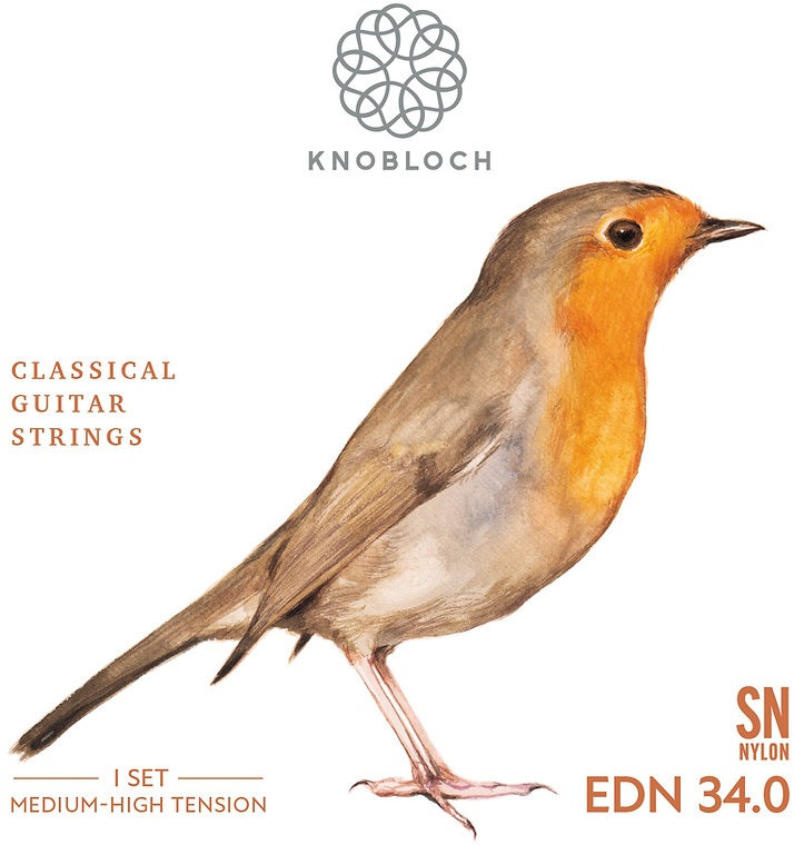 Knobloch ERITHACUS Double Silver SN Nylon Full Set Medium-High Tension