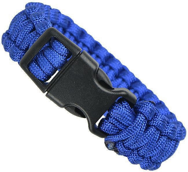 Náramek paracord modrý Vyberte velikost: L pro max obvod 22 cm