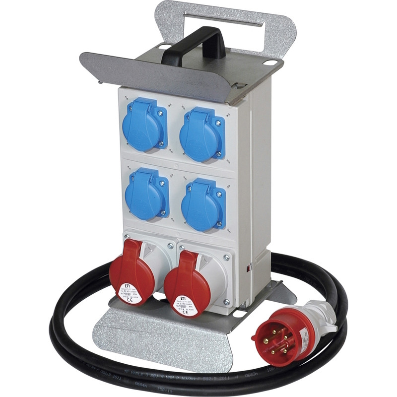 Rozvaděč staveništní ETI EDS12SD RCD 4/2 16/32/P B