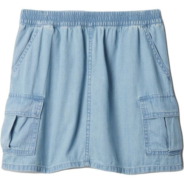 GAP DENIM CARGO Dívčí sukně, světle modrá, velikost