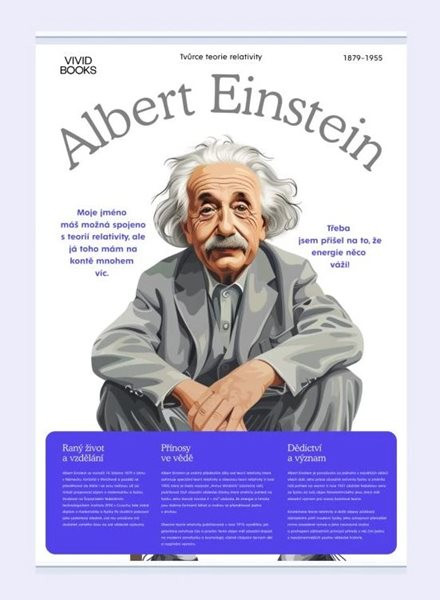 Albert Einstein 1000 × 1400 mm