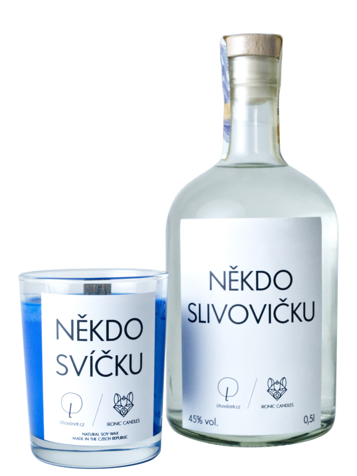 Agnes Zelená Bohdaneč Někdo svíčku + Někdo Slivovičku 45% 0,5l