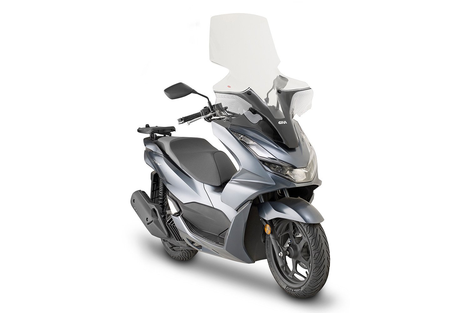 GiVi Plexi čiré vysoké Givi, s montážní sadou Honda PCX 125 (2021-2024) 1190DT