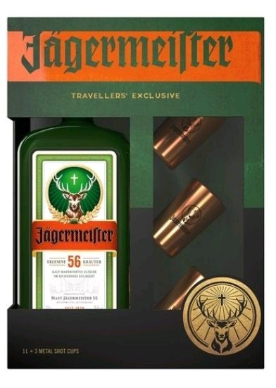 Jagermeister + kalíšky 1l