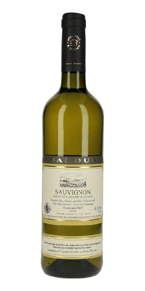 Sauvignon blanc pozdní sběr Baloun 0.75l