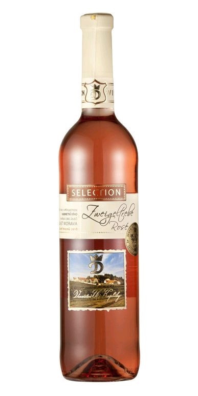 Zweigeltrebe rosé Selection pozní sběr vinařství U Kapličky 0.75 l