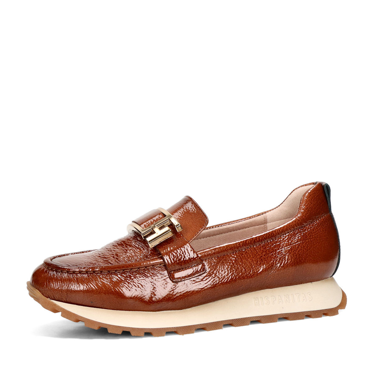 Hispanitas dámské kožené mokasíny - hnědé - 36