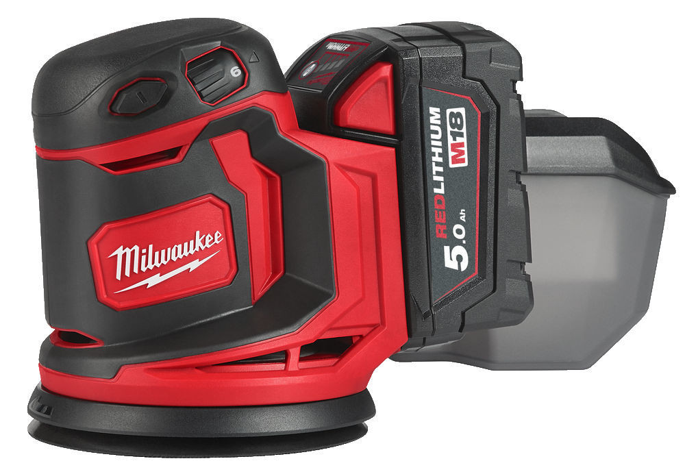 Aku excentrická bruska 125 mm 5,0 Ah - Milwaukee M18 BOS125-502B