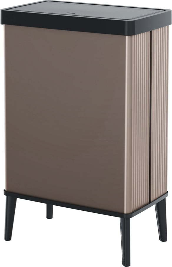 Růžový dotykový odpadkový koš z recyklovaného plastu 54 l Verto High – Curver