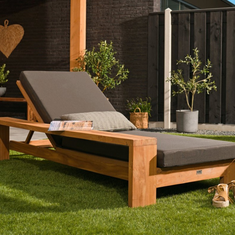 Tuindeco Teak Sunlounger Danau