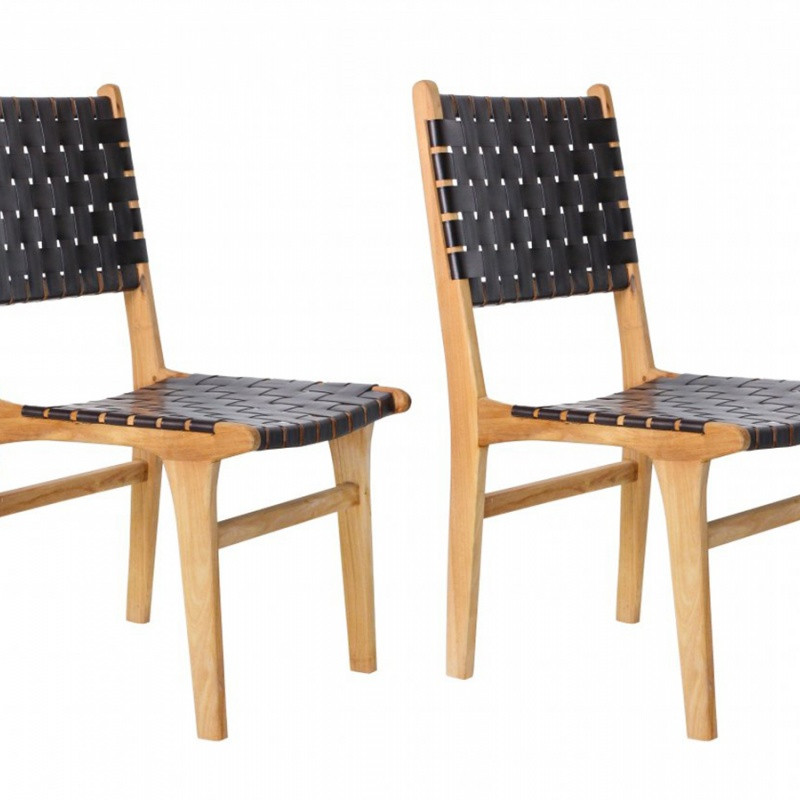 Tuindeco Teak garden chair Bantam (set of 2 chairs)