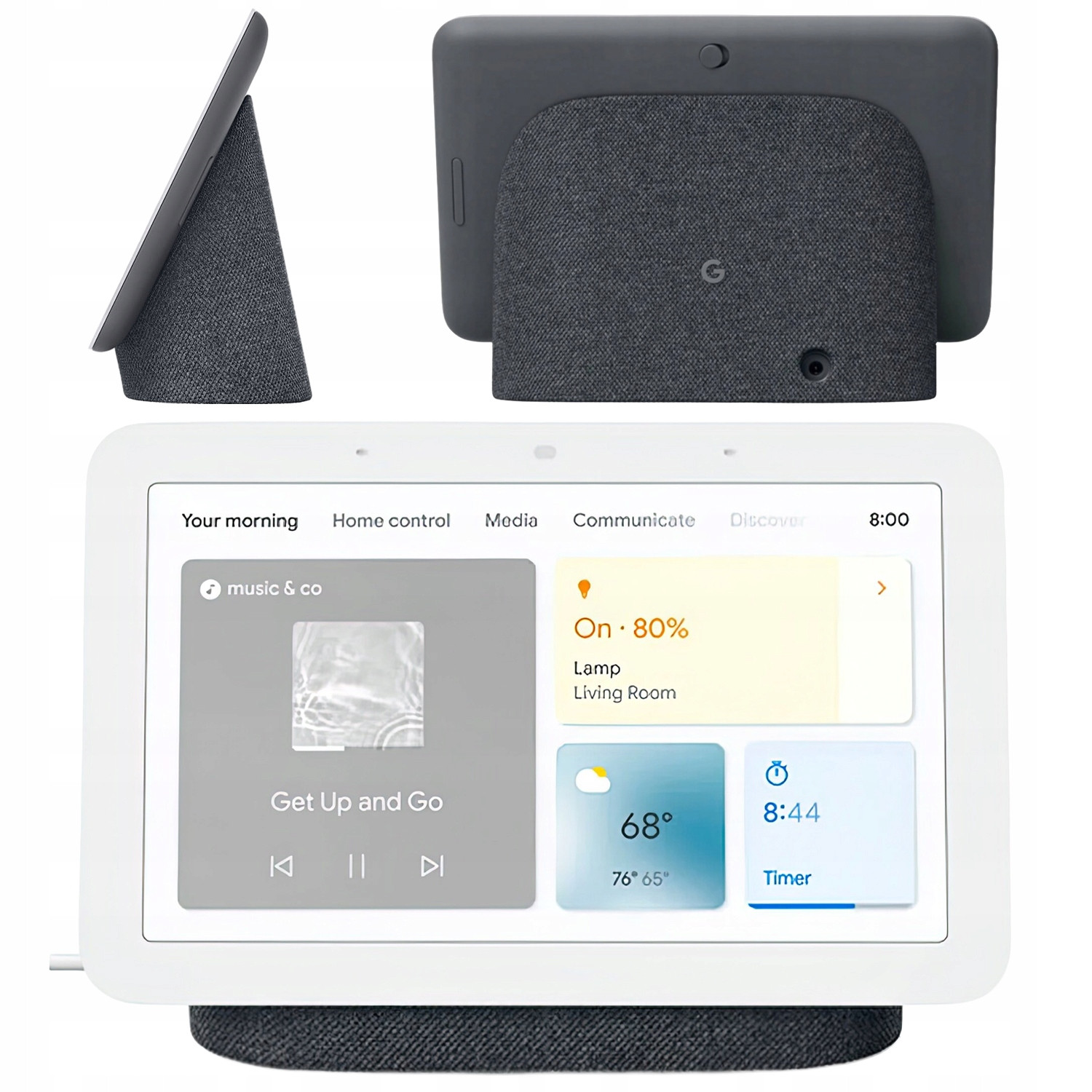 Přenosný Chytrý Google Nest Hub 2 Gen Černý