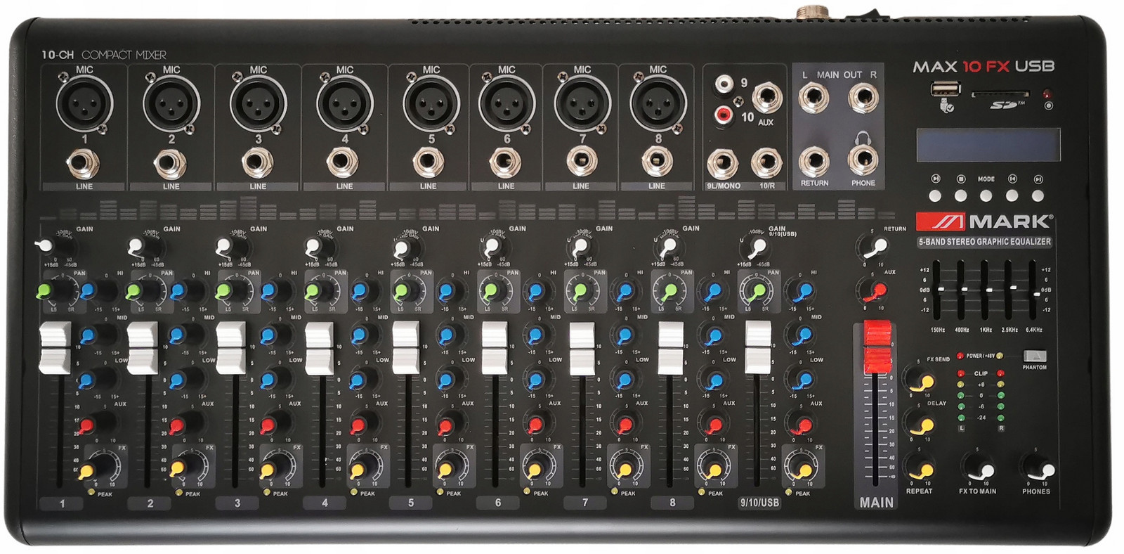 Mark Max 10 Fx Usb Bt mixpult