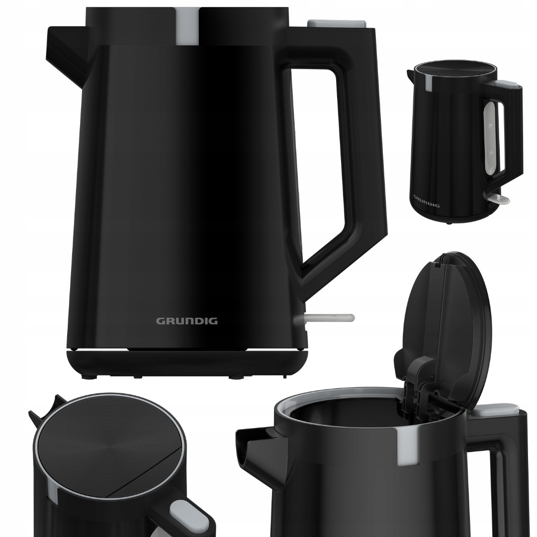 Stylová Rychlovarná Konvice Grundig Wk 5320L 2200W 1,7l Černá