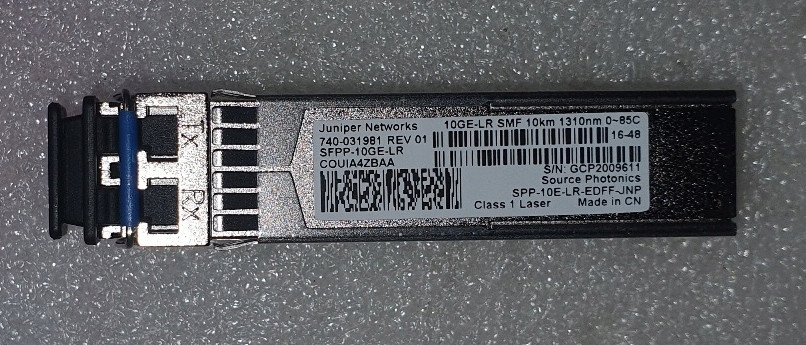 Gbic vložka Juniper Sfp+ 10GbE LC-LC 1310nm Sm 10km Nová