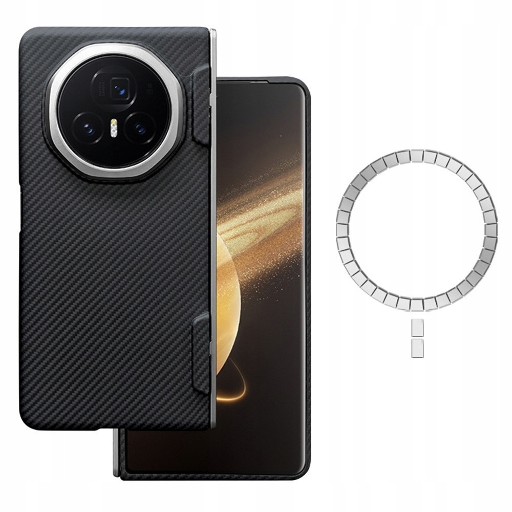 Pouzdro pro Honor Magic V3 5G, Aramid Karbon Fiber Cover, Kryt, Obal