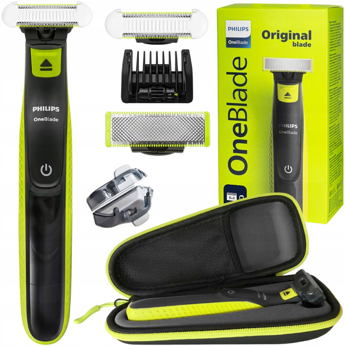 Holicí Strojek Oneblade QP2721/20 Pro Páry Čepel Skinprotect QP229/52 Pouzdro