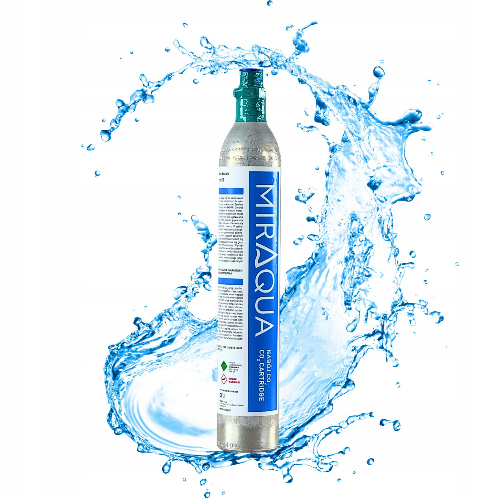 CO2 láhev pro distributora Miraqua Omega Válec s plynem CO2 425g