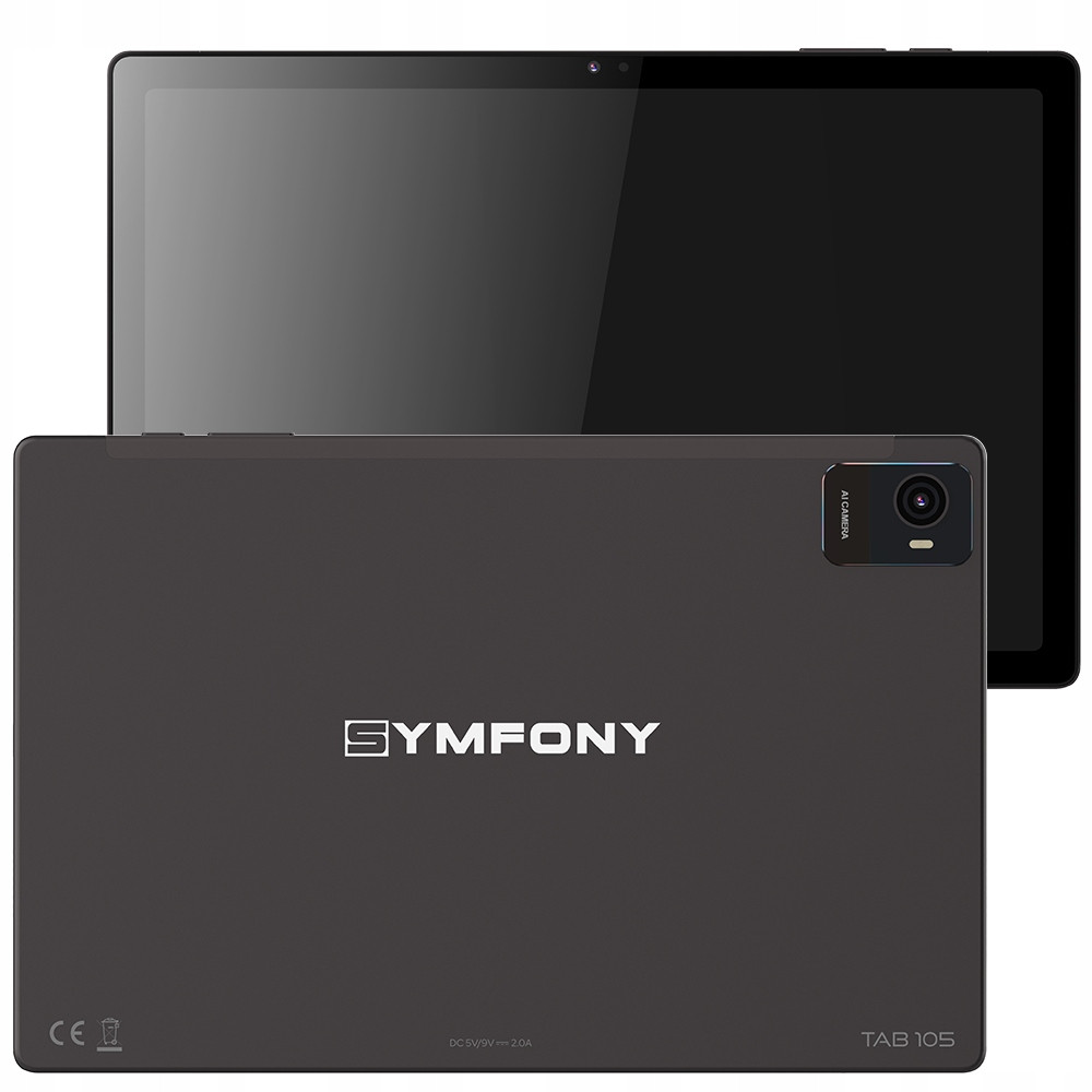 Tablet Symfony Tab 105, 4/128GB, 7500 mAh, šedý