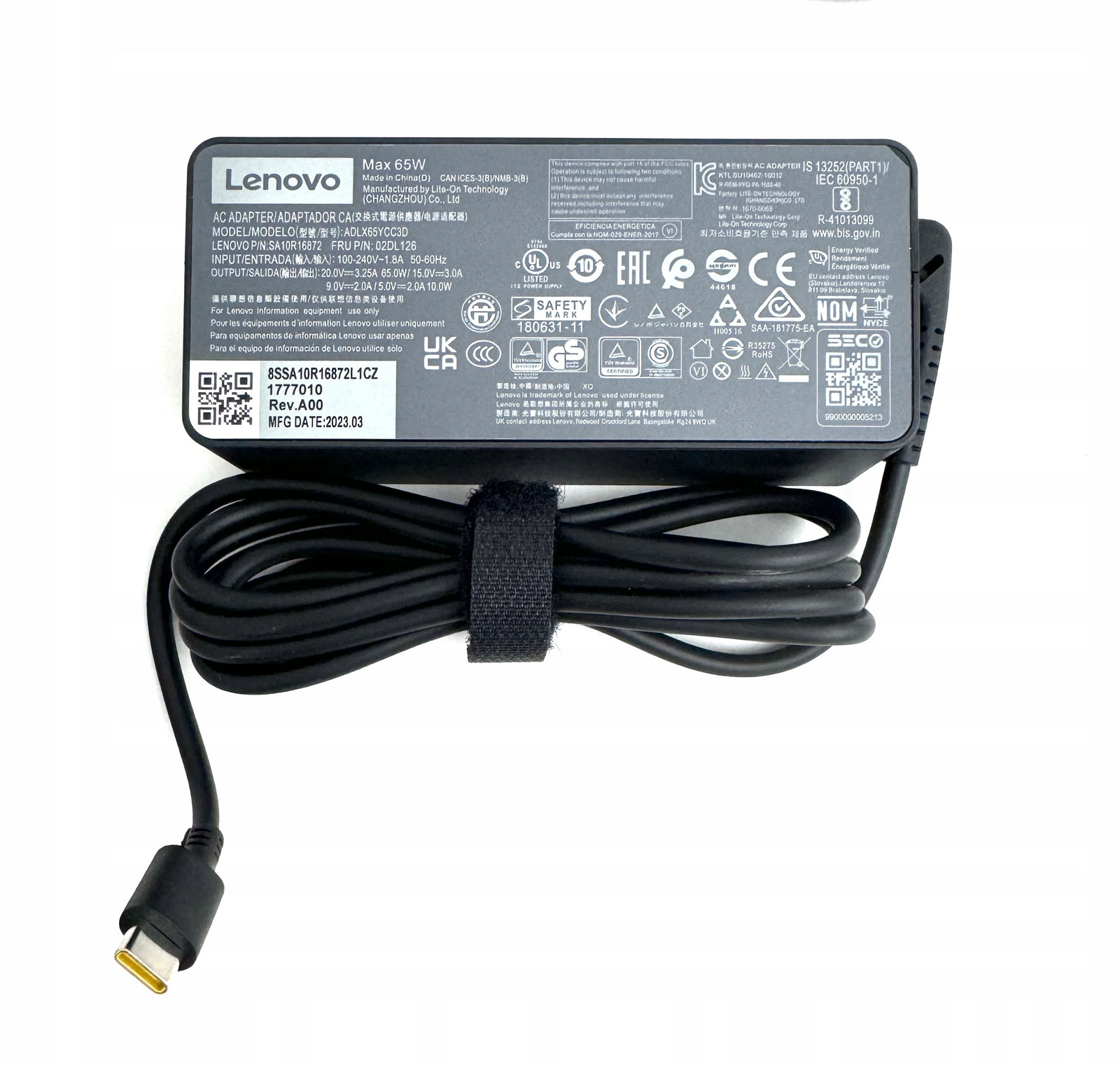 Nabíječka Napájecí Adaptér Pro Lenovo Thinkpad X280 T480 T490 Usb-c 65W