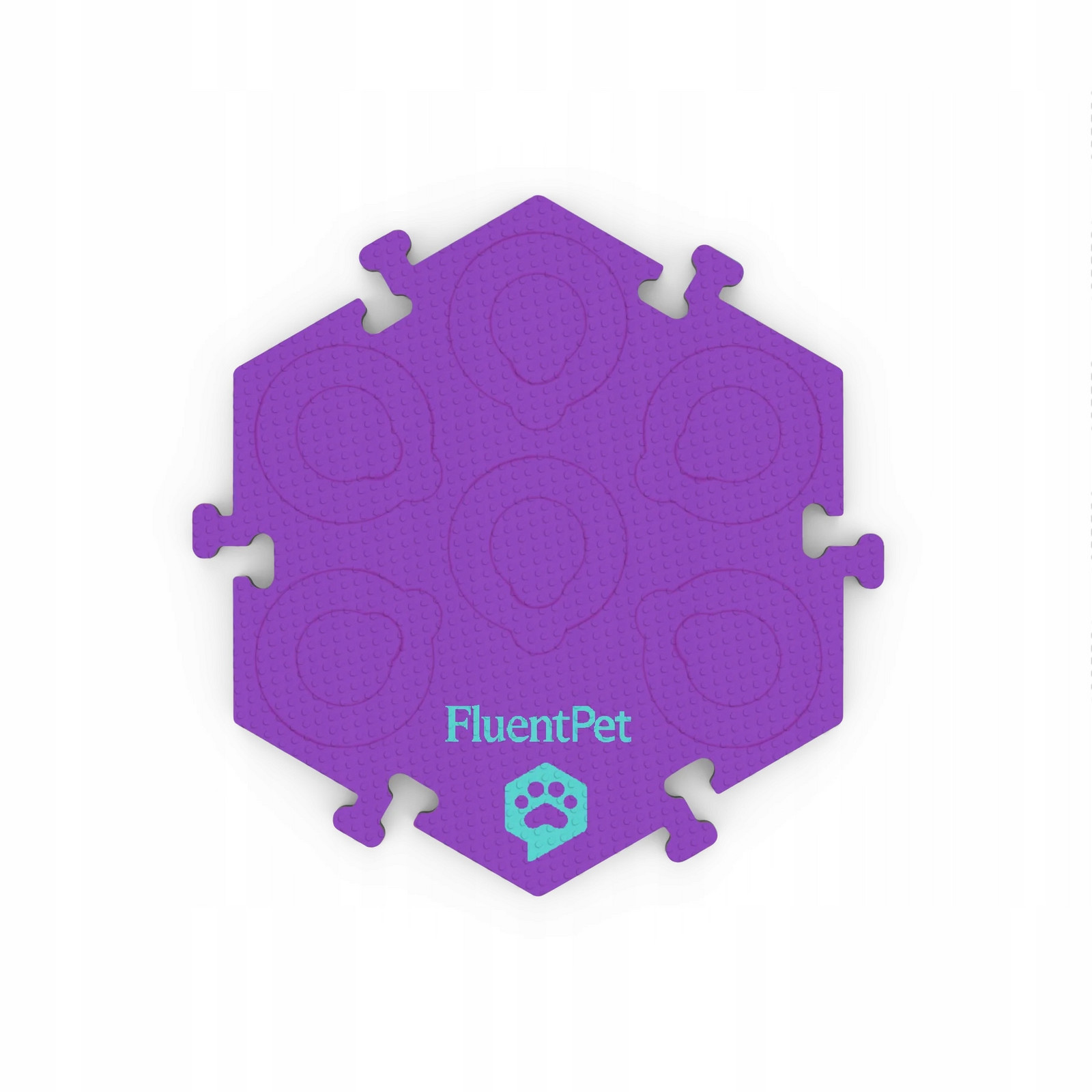 FluentPet HexTile Flex pěnová podložka na tlačítka fialová