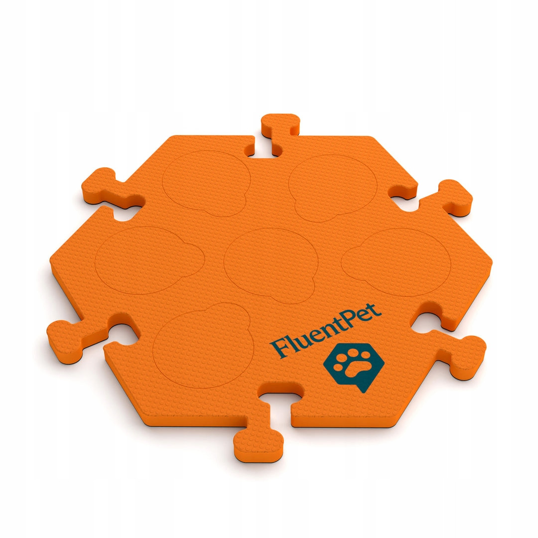 FluentPet HexTile Compact pěnová podložka na tlačítka oranžová