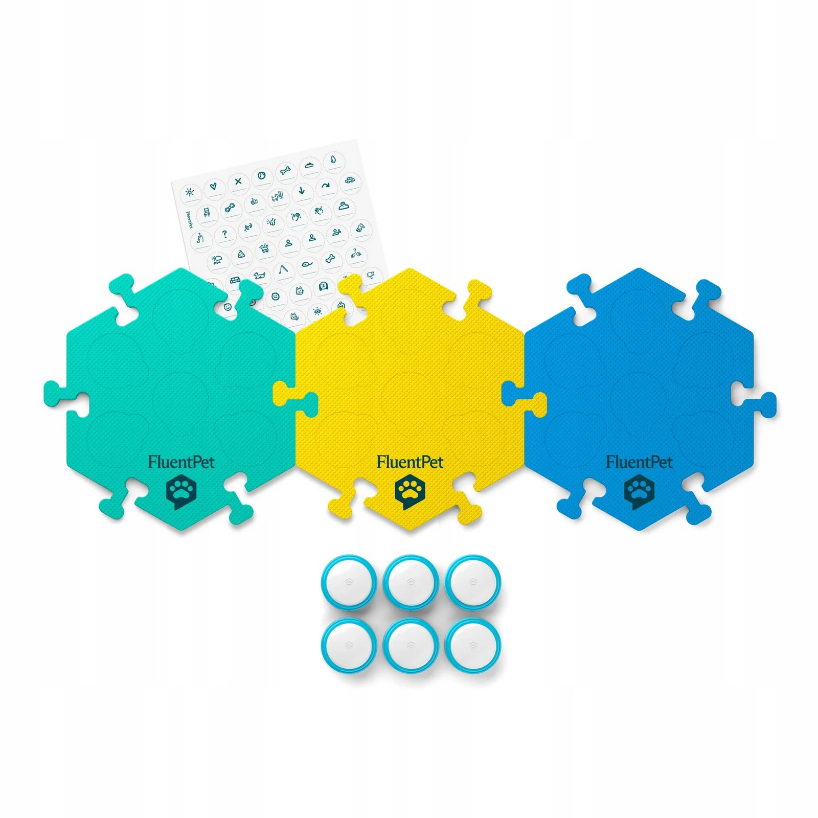 FluentPet Connect Get Started Expansion Kit sada 6 pěnových tlačítek