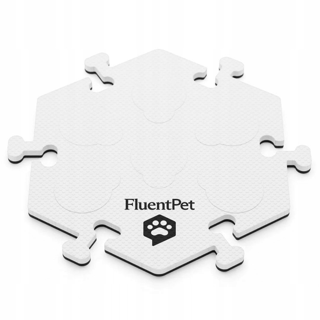 FluentPet HexTile Compact pěnová podložka na tlačítka bílá