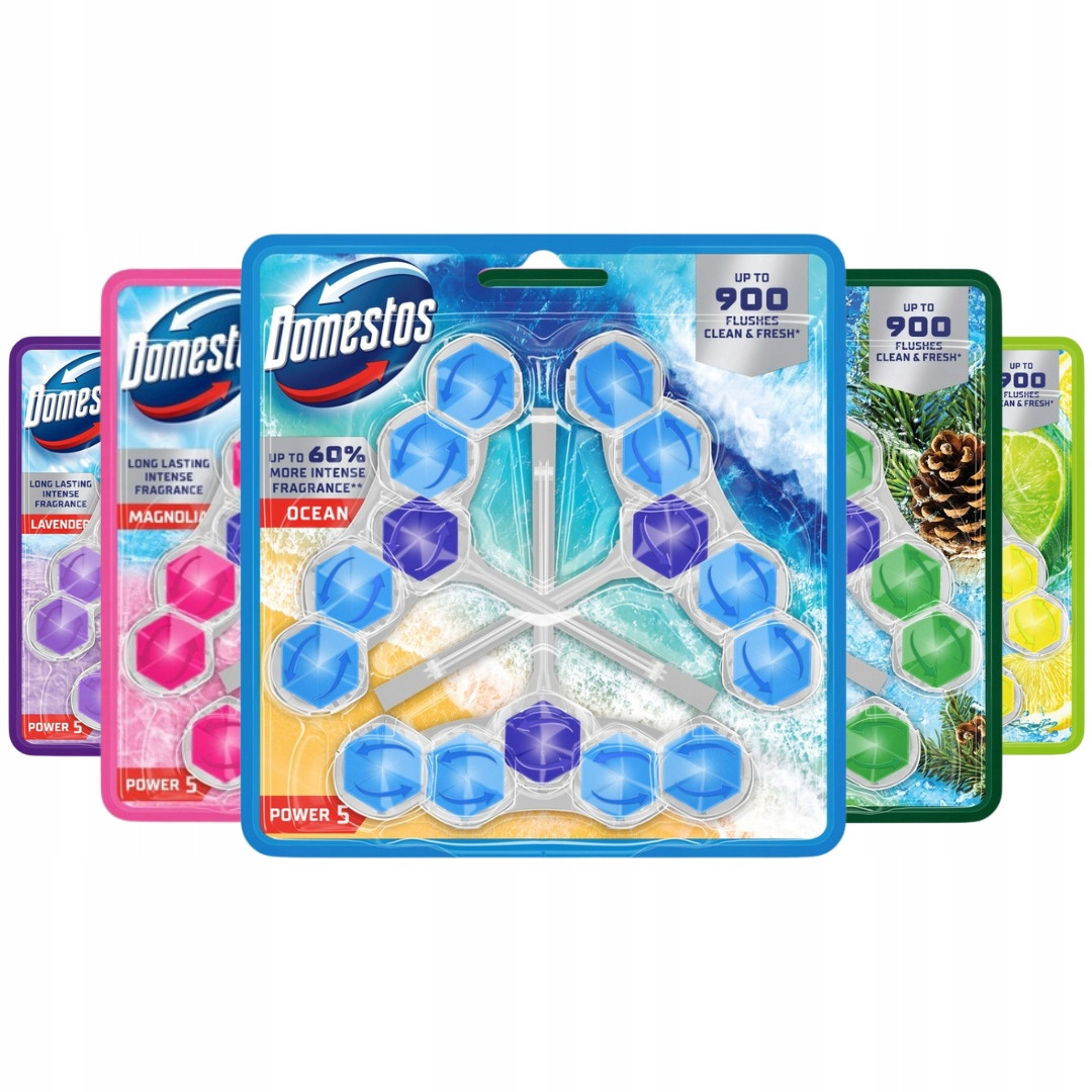 Domestos Power 5 Wc závěs Magnolie 3x50g x5 kusů