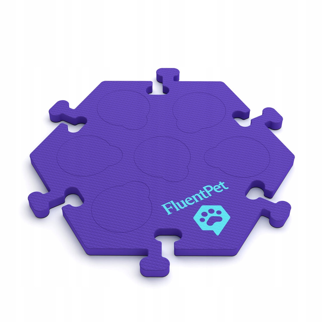FluentPet HexTile Compact pěnová podložka na tlačítka fialová