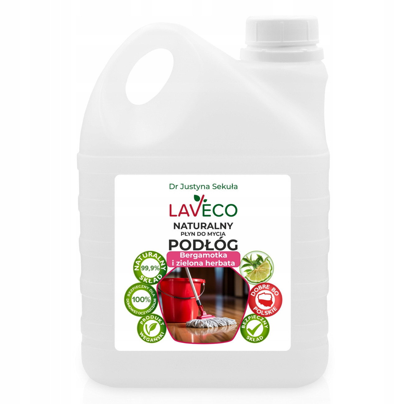 Laveco Přírodní prostředek na mytí podlah – bergamot