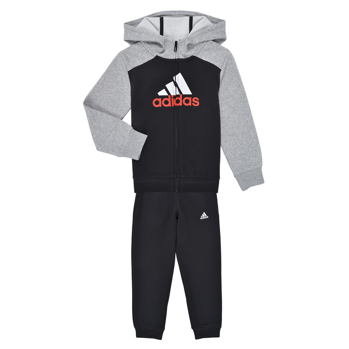 adidas  Essentials Big Logo Fleece Track Suit  Šedá