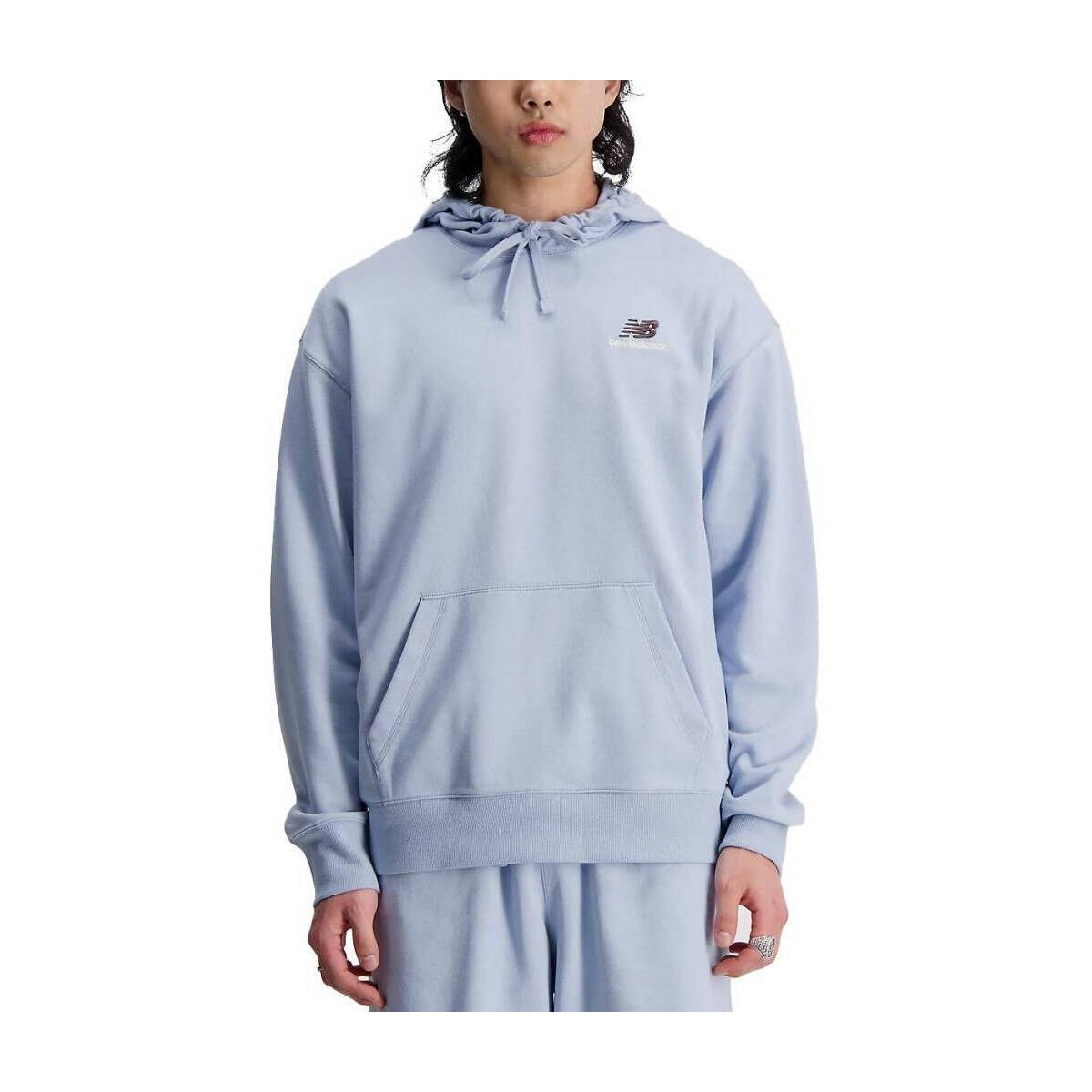 New Balance  TERRY HOODIE  Modrá