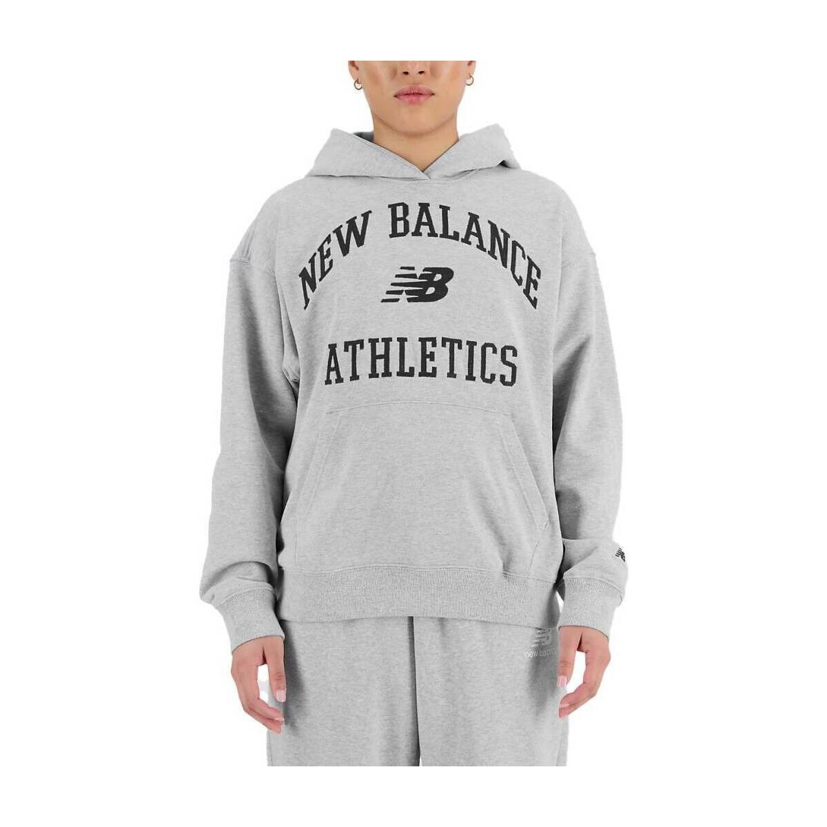 New Balance  ATHLETICS VARSITY HOODIE  Šedá