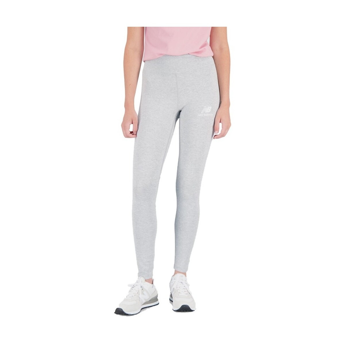 New Balance  COTTON HIGH RISE LEGGING  Šedá