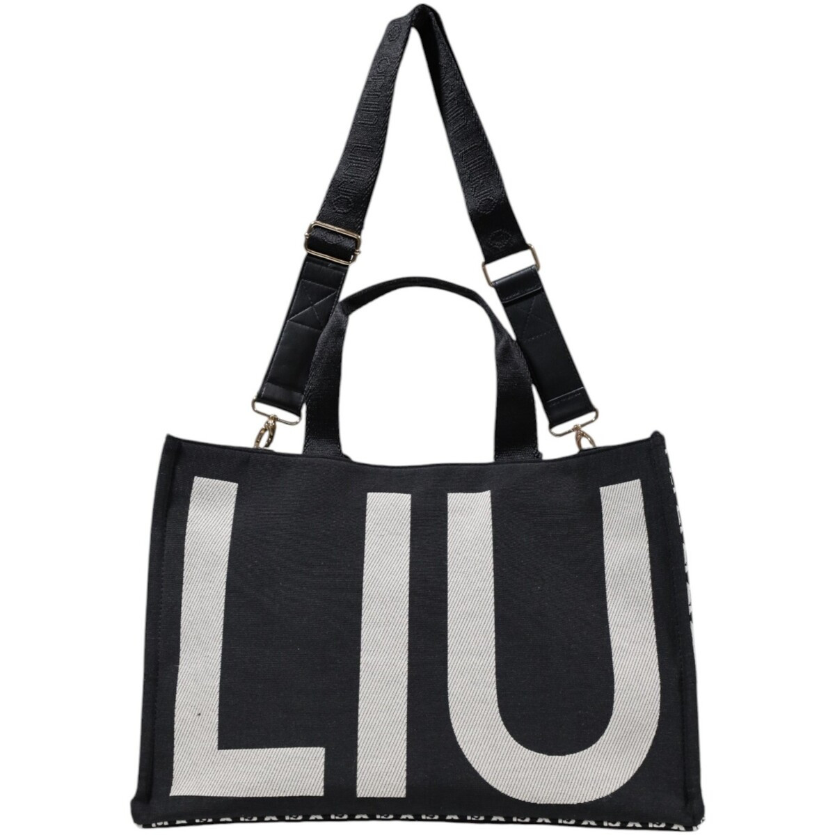 Liu Jo  L TOTE MONOGRAM JACQUARD 2A5013T3152  Černá