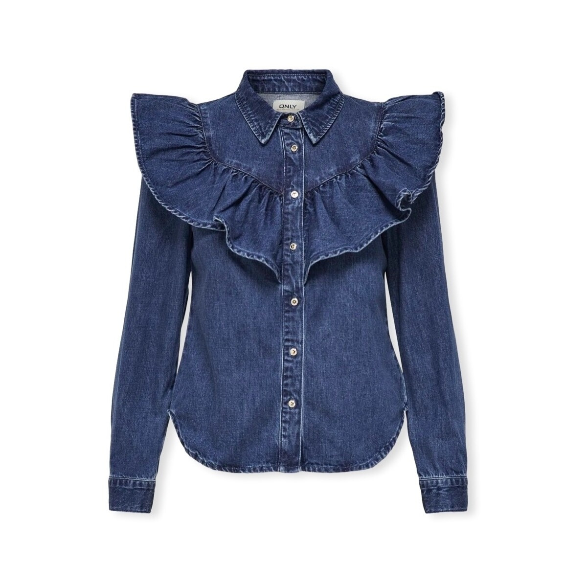 Only  Noos Indigo Shirt - Dark Blue Denim  Modrá